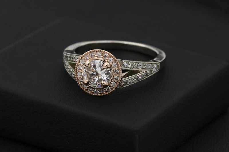 Halo Solitaire Diamond Ring